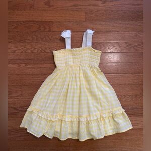 Janie and Jack Yellow Gingham Smocked Spring Easter Dress